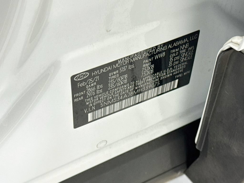 Used 2021 Hyundai Santa Fe SEL w/ Convenience + Premium Package FWD image 33