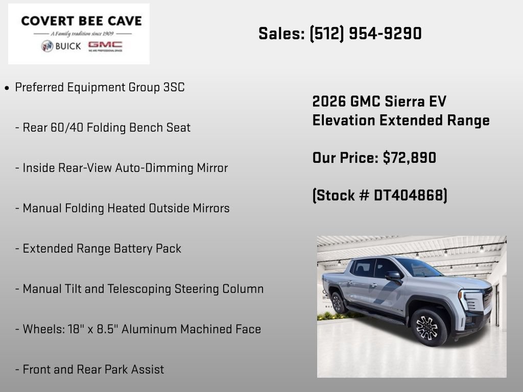 New 2026 GMC Sierra EV Elevation w/ Premium Package AWD/4WD image 7