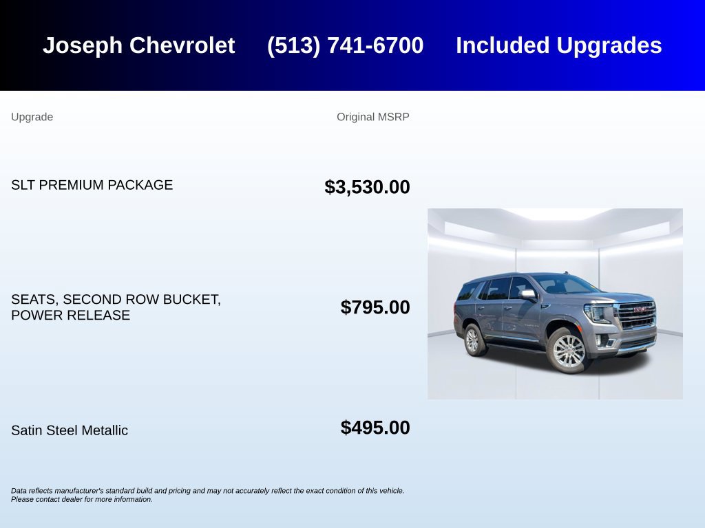 Used 2021 GMC Yukon SLT w/ SLT Premium Package AWD/4WD image 6