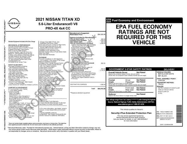 Used 2021 Nissan Titan PRO-4X w/ Pro-4x Convenience Package AWD/4WD image 35