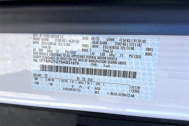 New 2025 Ford Transit 250 Low Roof AWD image 12