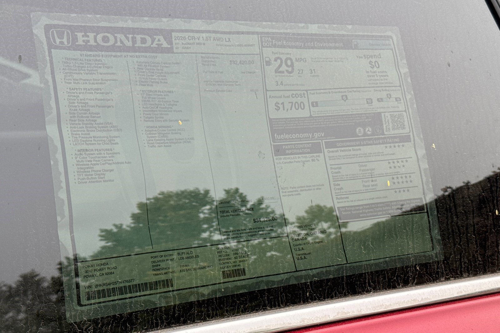 New 2026 Honda CR-V LX image 34