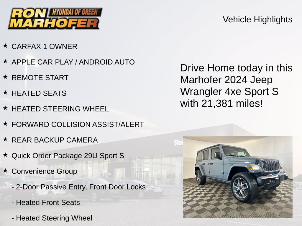Used 2024 Jeep Wrangler Unlimited w/ Convenience Group AWD/4WD image 15