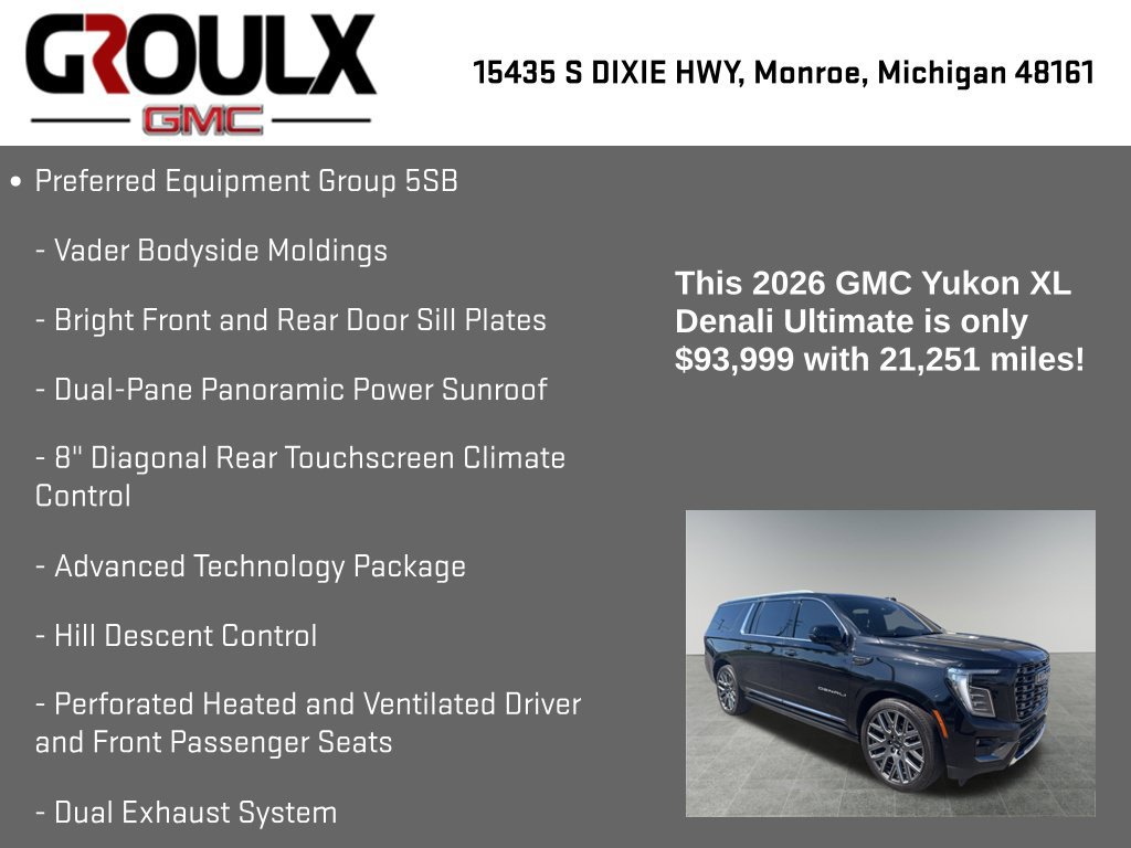 Used 2026 GMC Yukon XL Denali Ultimate AWD/4WD image 15