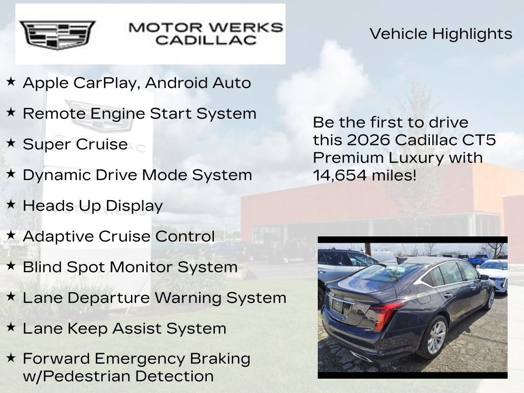 Used 2026 Cadillac CT5 Premium Luxury w/ Technology Package AWD/4WD image 9
