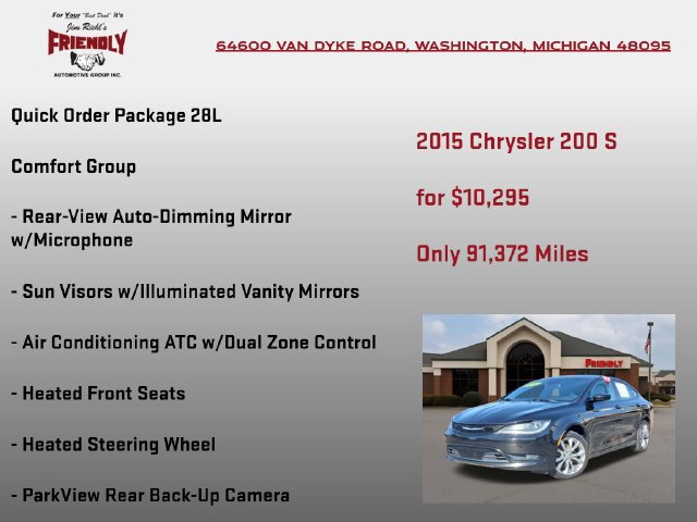 Used 2015 Chrysler 200 S w/ Comfort Group FWD image 5