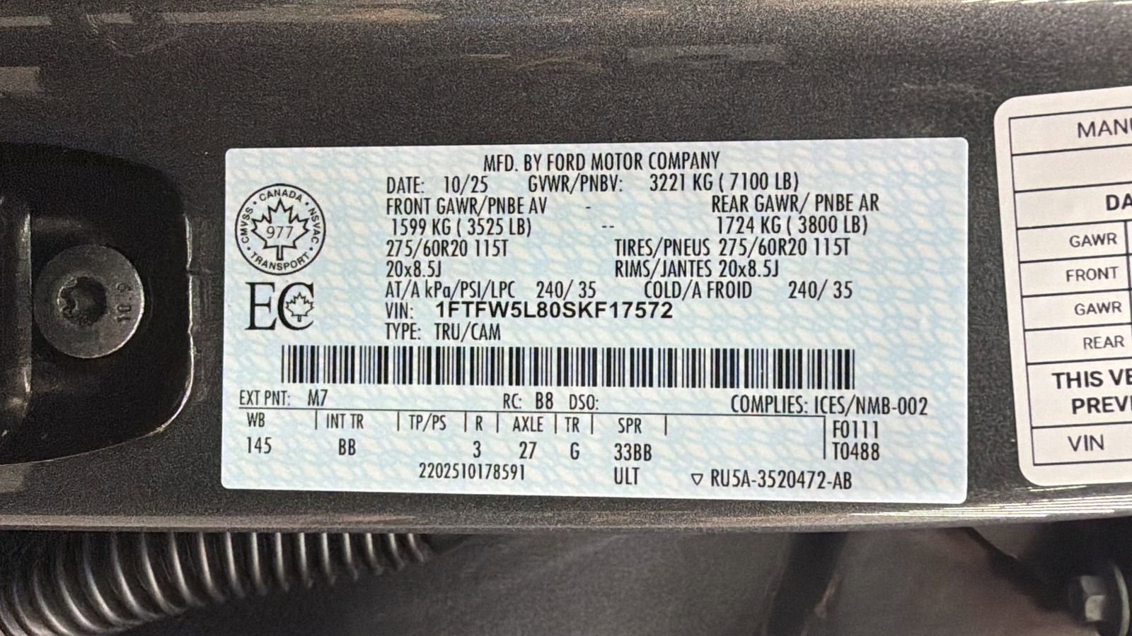 Used 2025 Ford F150 Lariat AWD/4WD image 42