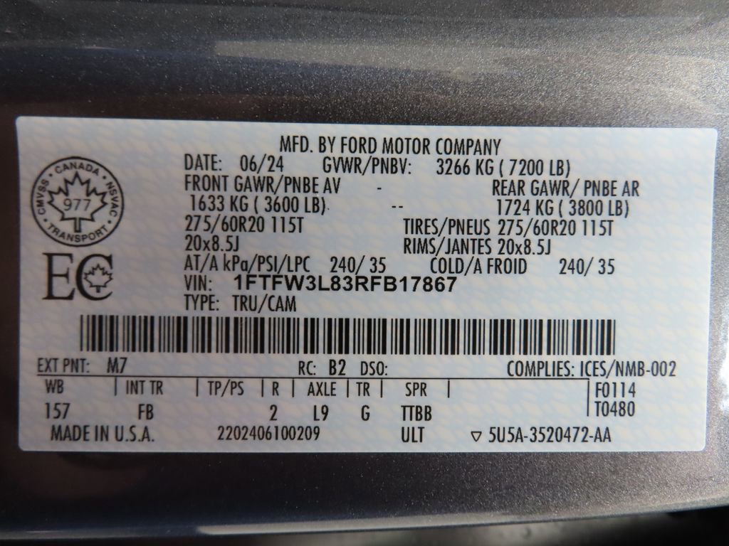 Used 2024 Ford F150 XLT w/ Equipment Group 302A MID AWD/4WD image 84