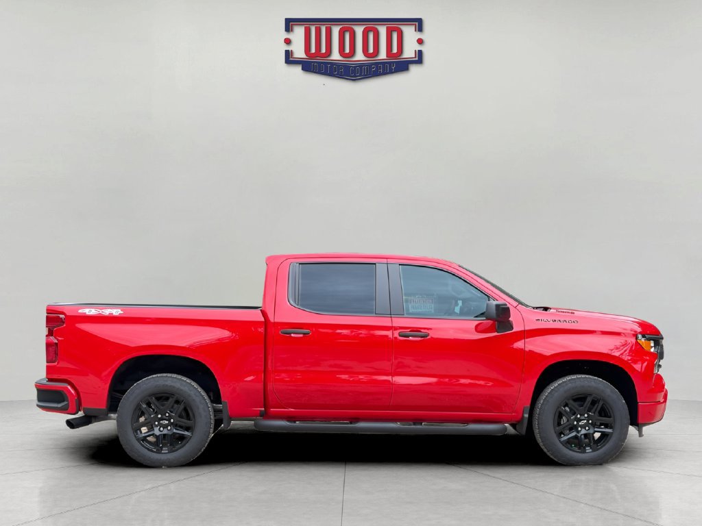 New 2026 Chevrolet Silverado 1500 Custom w/ Turbomax Blackout Package AWD/4WD image 2