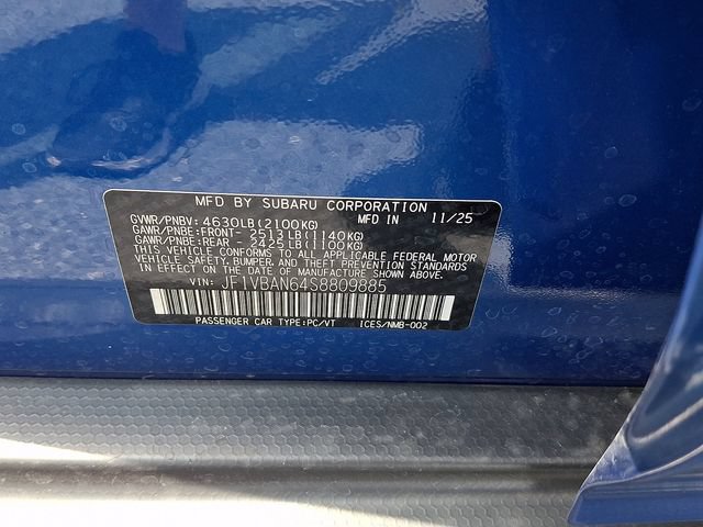 Certified 2025 Subaru WRX Limited AWD/4WD image 52