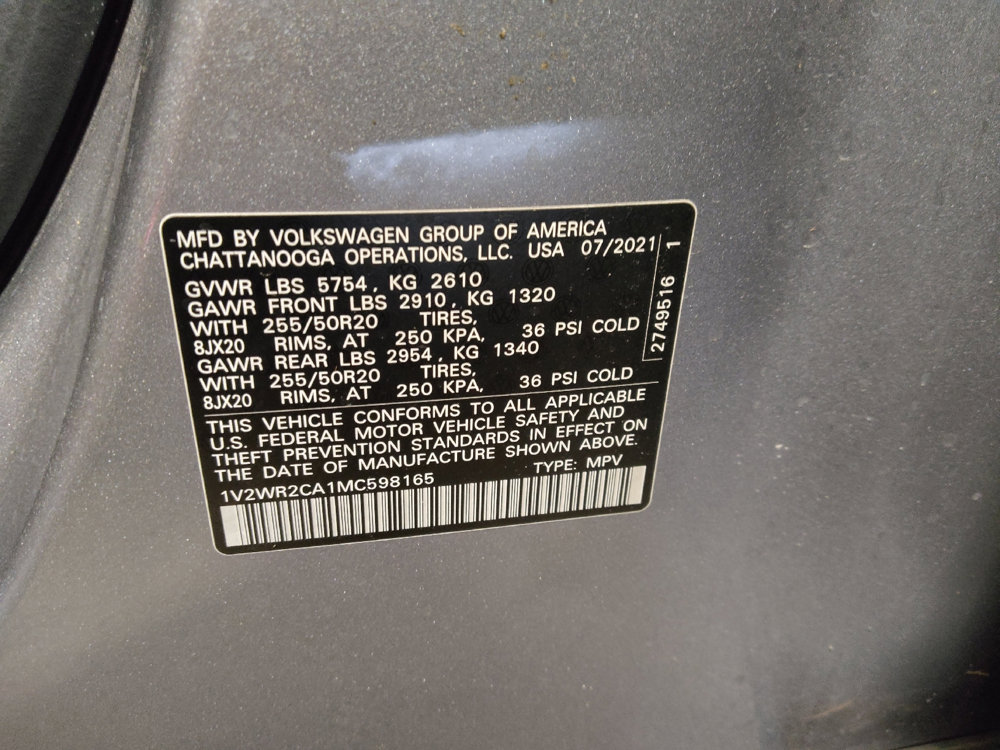 Used 2021 Volkswagen Atlas SE image 33