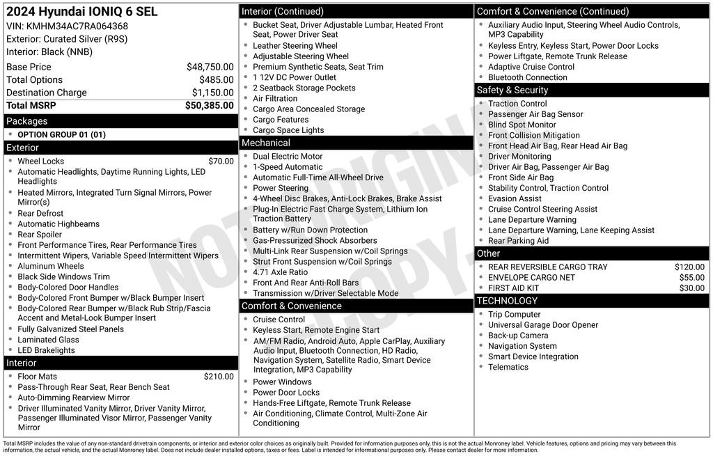 Used 2024 Hyundai Ioniq 6 SEL image 15