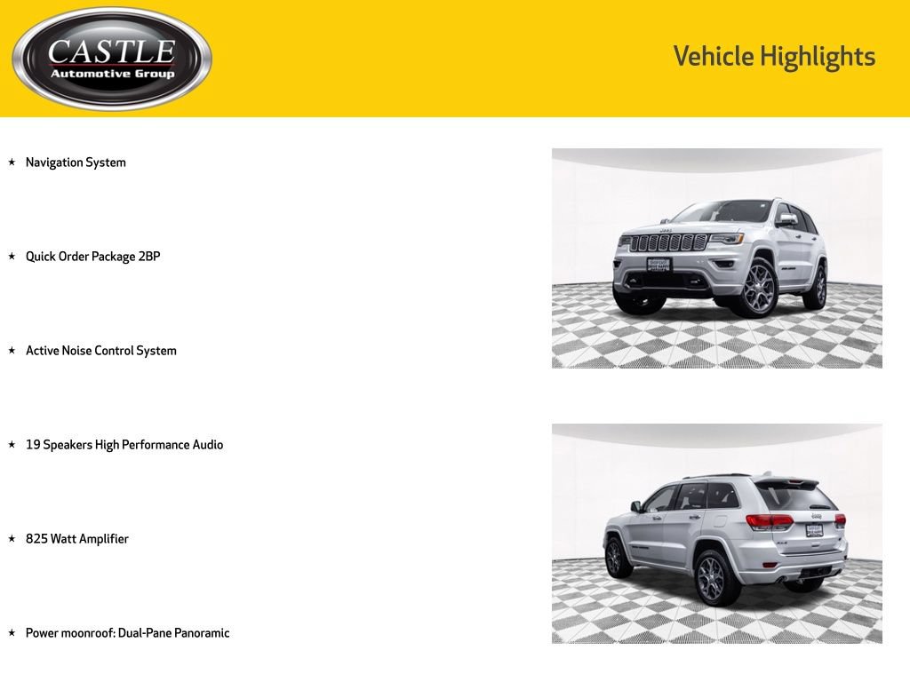 Used 2019 Jeep Grand Cherokee Overland AWD/4WD image 4