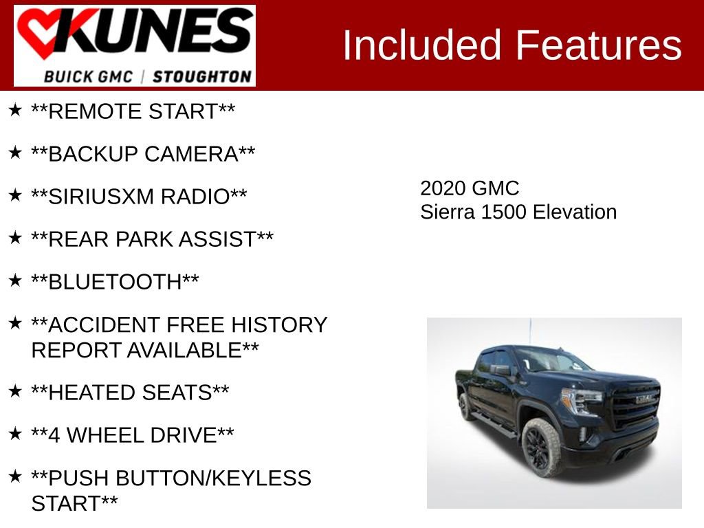 Used 2020 GMC Sierra 1500 Elevation AWD/4WD image 2