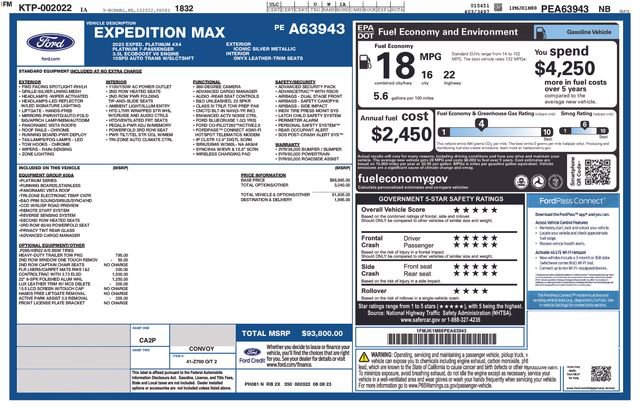 Used 2023 Ford Expedition Max Platinum AWD/4WD image 9
