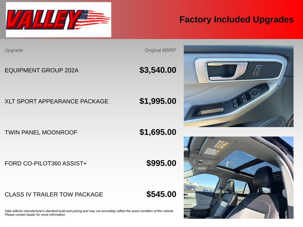 Certified 2023 Ford Explorer XLT w/ Equipment Group 202A AWD/4WD image 6