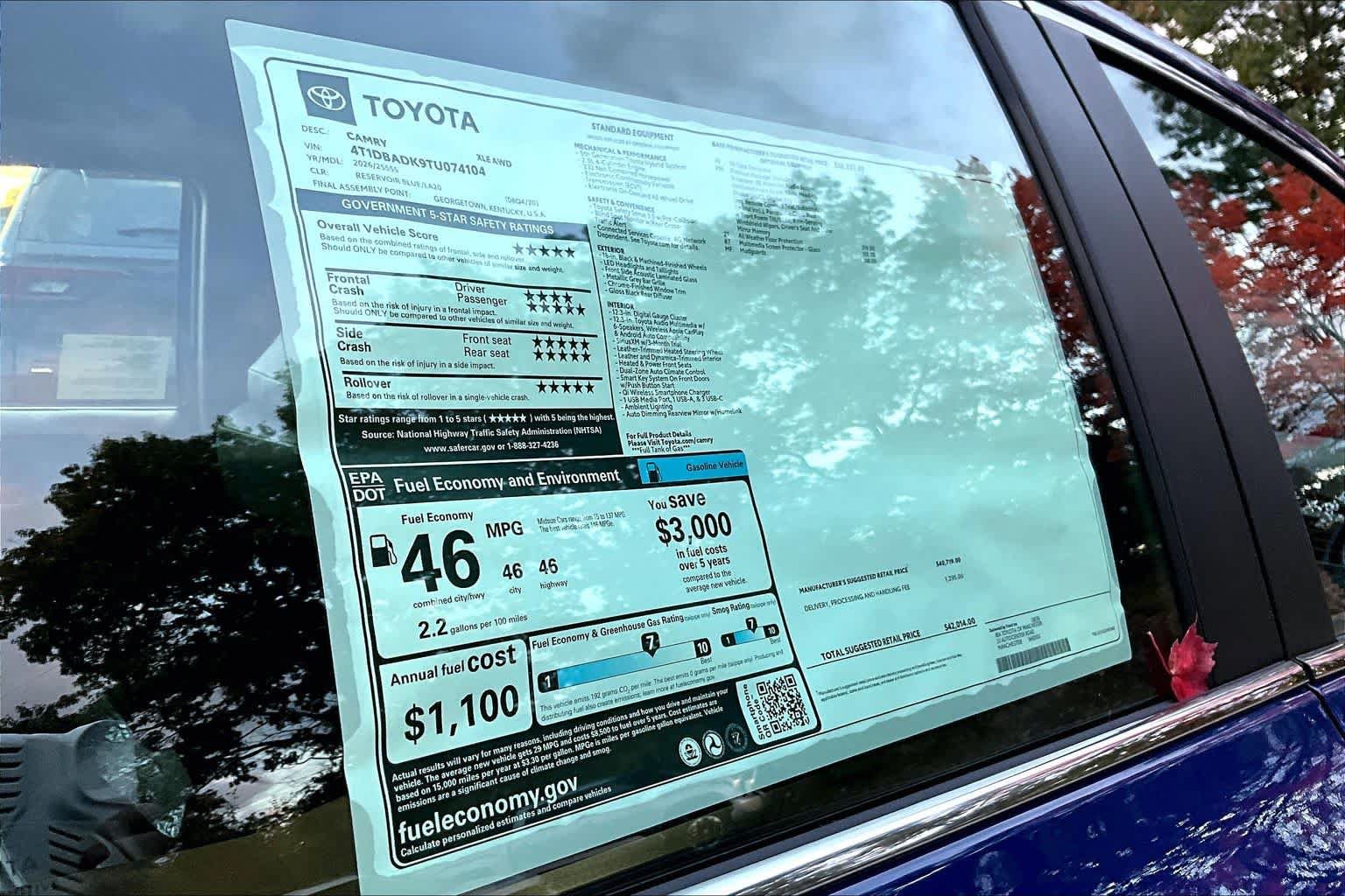 New 2026 Toyota Camry XLE AWD/4WD image 19