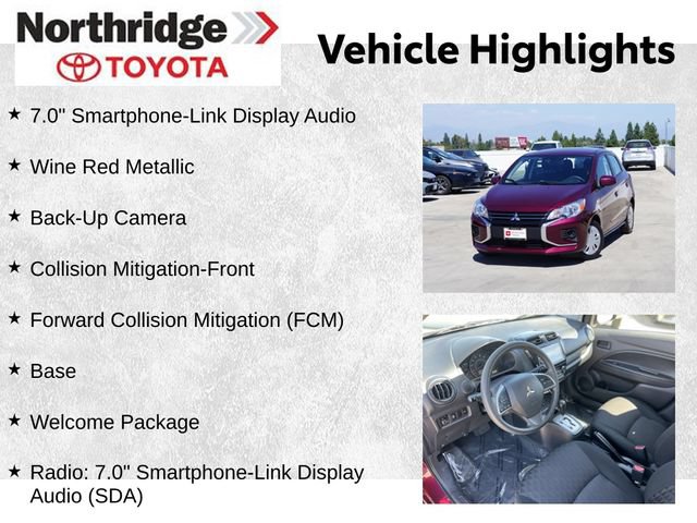 Used 2024 Mitsubishi Mirage ES FWD image 2