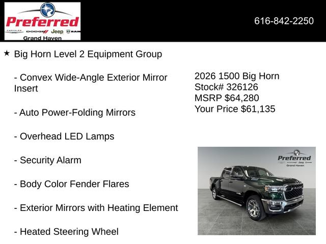 New 2026 RAM 1500 4x4 Crew Cab image 24