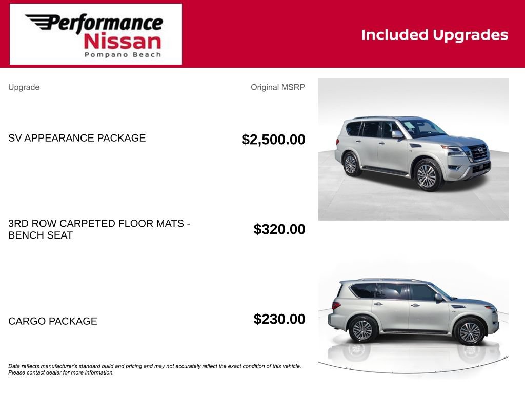 Certified 2021 Nissan Armada SV w/ SV Appearance Package RWD image 7