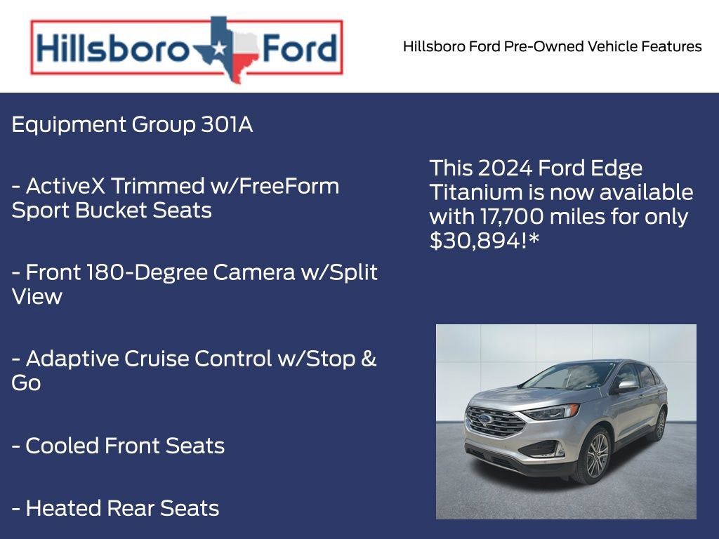 Used 2024 Ford Edge Titanium w/ Equipment Group 301A AWD/4WD image 3