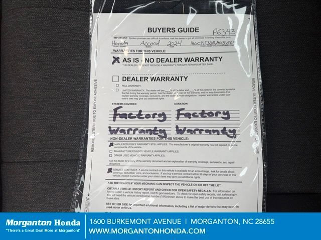 Used 2024 Honda Accord EX image 29
