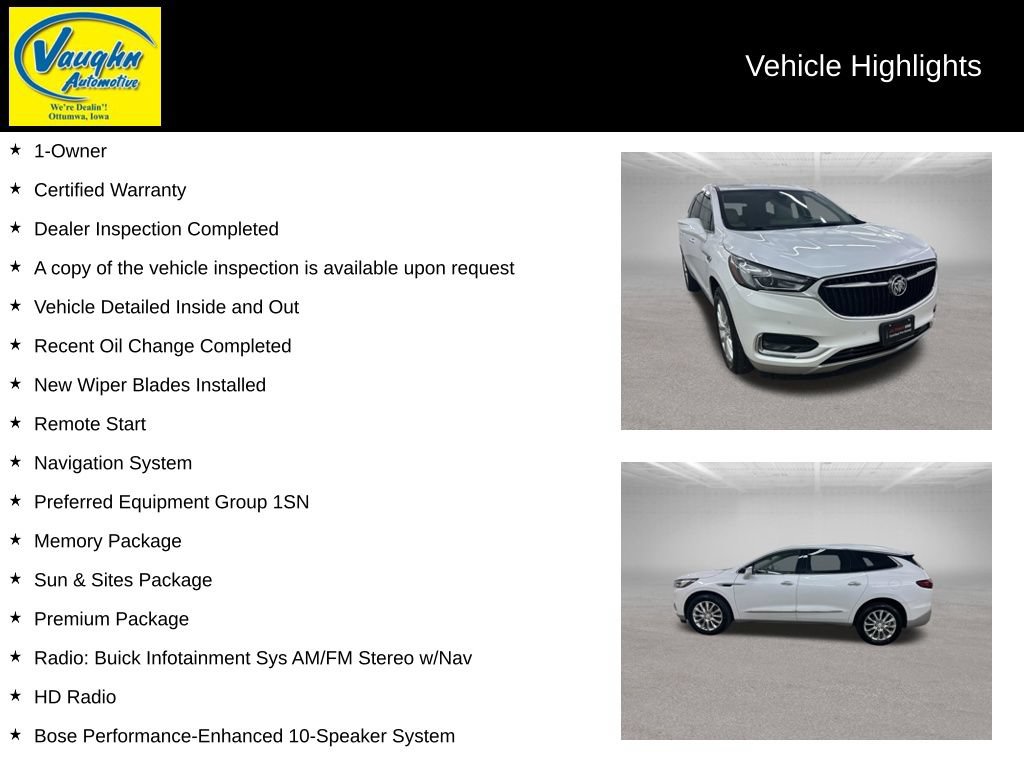 Used 2021 Buick Enclave Premium w/ Sun and Sites Package AWD/4WD video 2