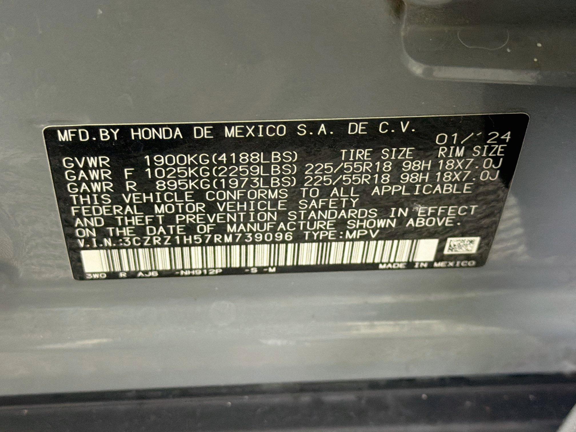 Used 2024 Honda HR-V Sport image 12