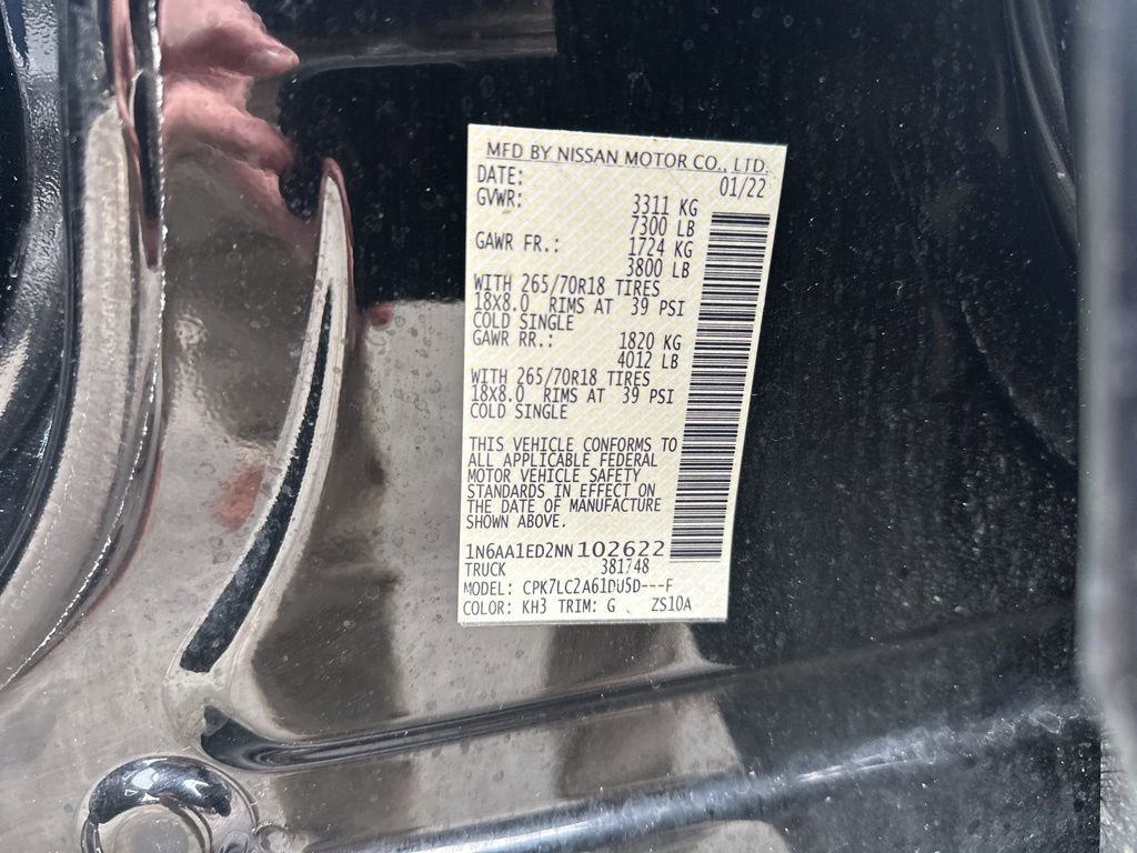 Used 2022 Nissan Titan SV w/ SV Convenience Package image 40