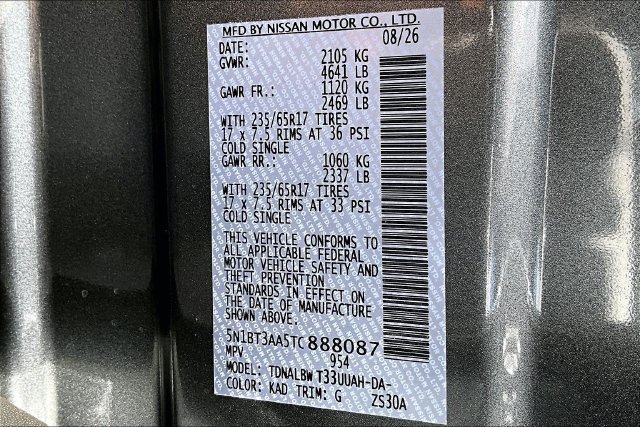 New 2026 Nissan Rogue S FWD image 8