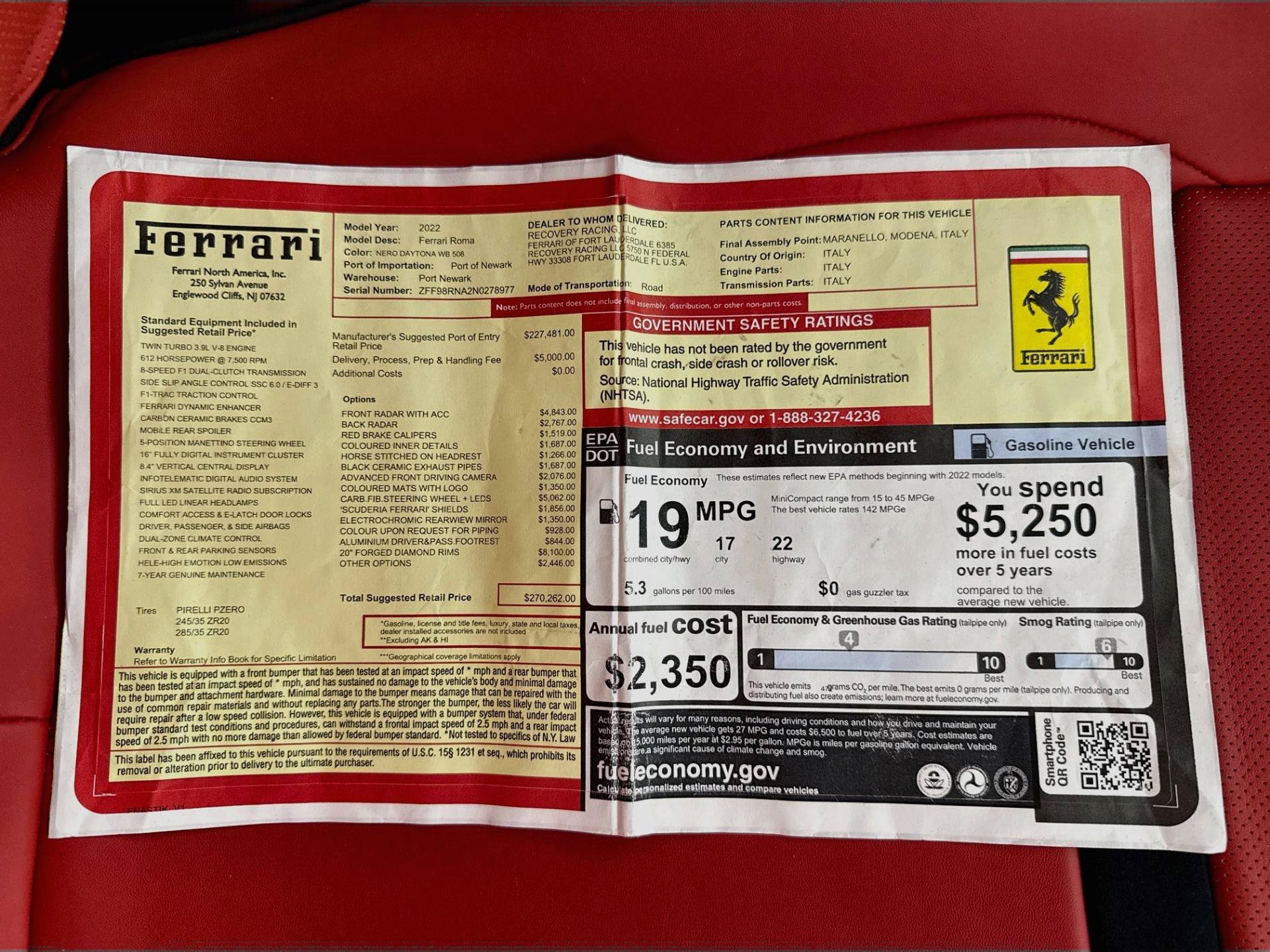 Used 2022 Ferrari Roma RWD image 62