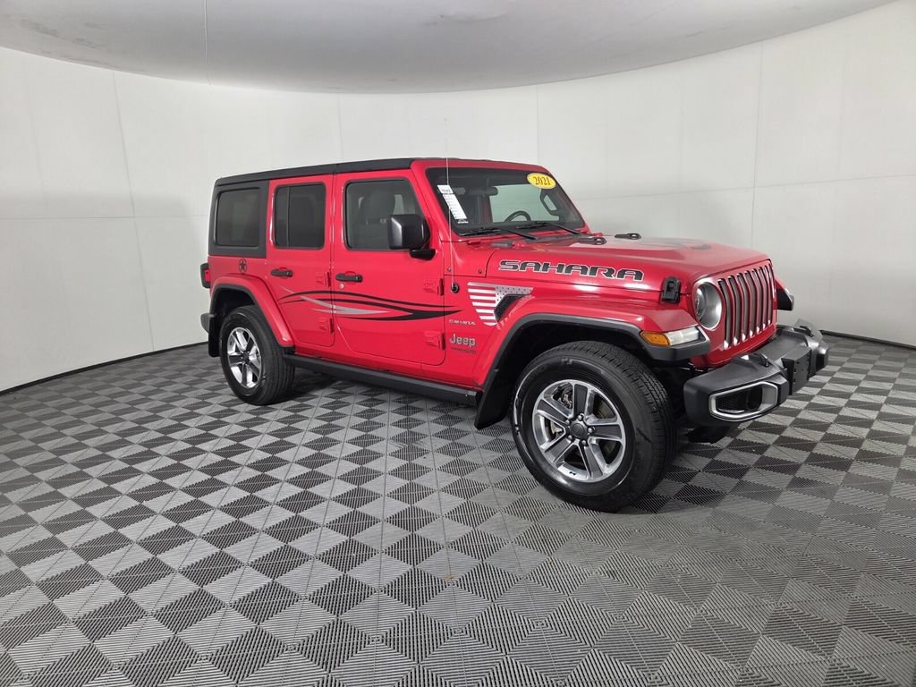 Used 2021 Jeep Wrangler Unlimited Sahara AWD/4WD image 3