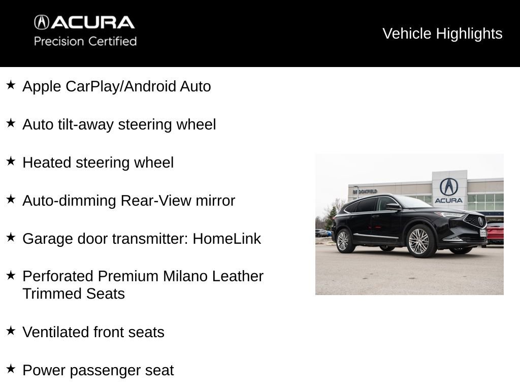 Certified 2023 Acura MDX SH-AWD w/ Advance Package image 21
