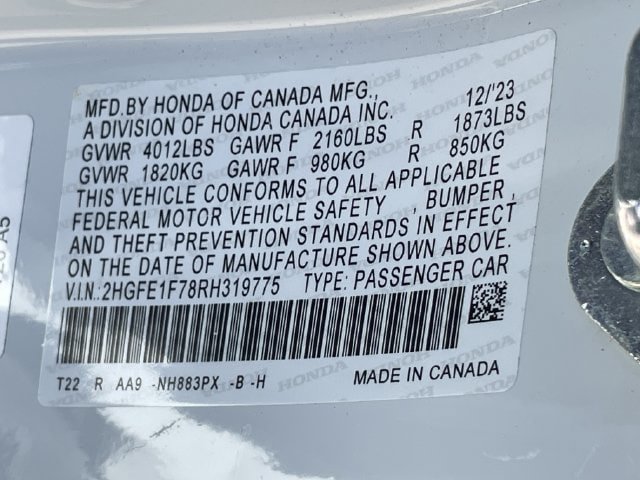 Certified 2024 Honda Civic EX image 29