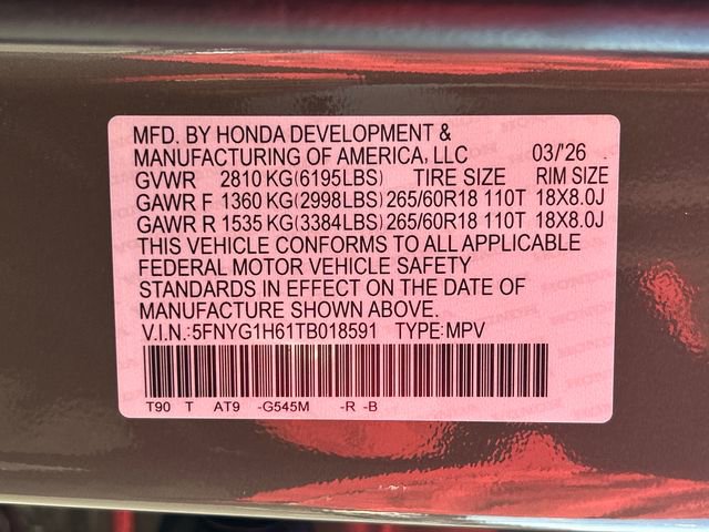 New 2026 Honda Pilot TrailSport image 24