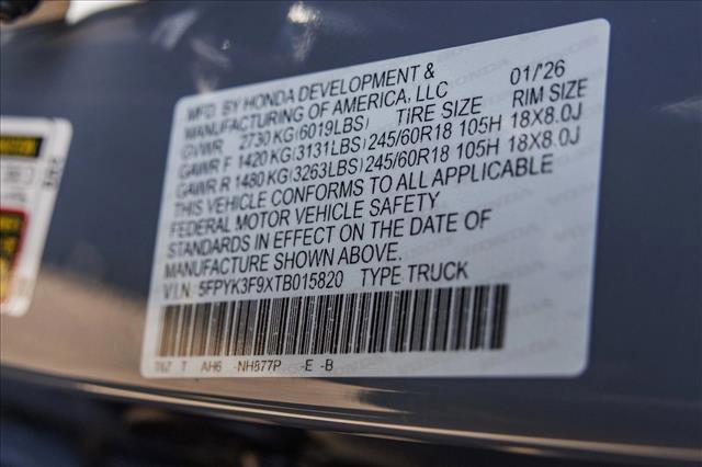 New 2026 Honda Ridgeline Black Edition image 26