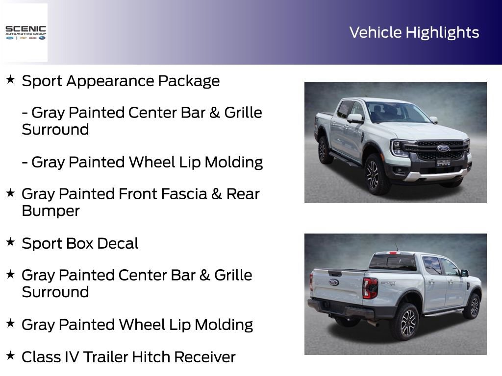 Used 2024 Ford Ranger Lariat w/ Trailer Tow Package AWD/4WD image 10