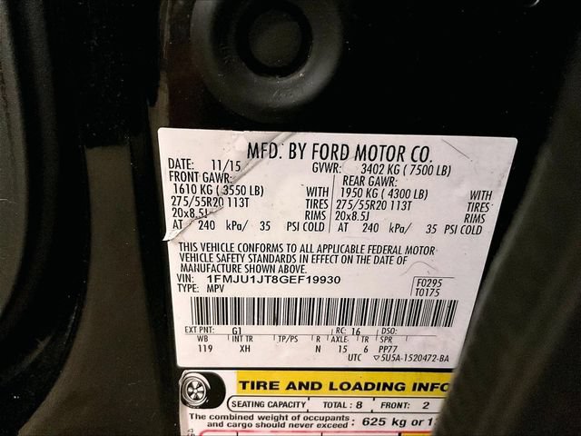 Used 2016 Ford Expedition XLT w/ Equipment Group 202A AWD/4WD image 35