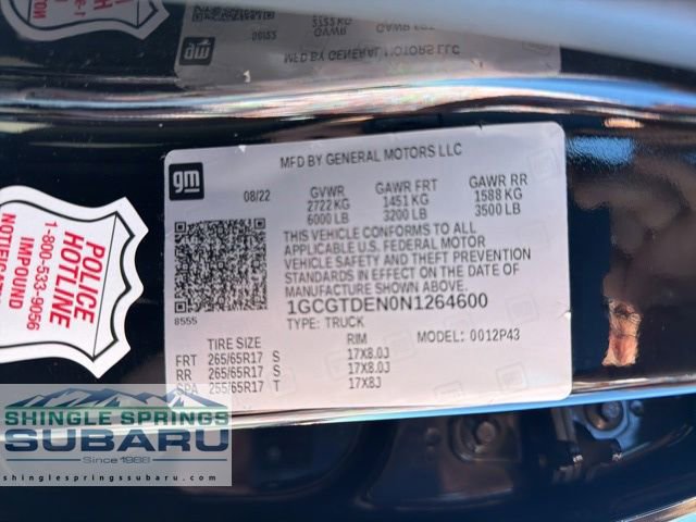 Used 2022 Chevrolet Colorado Z71 w/ Z71 Midnight Edition image 65