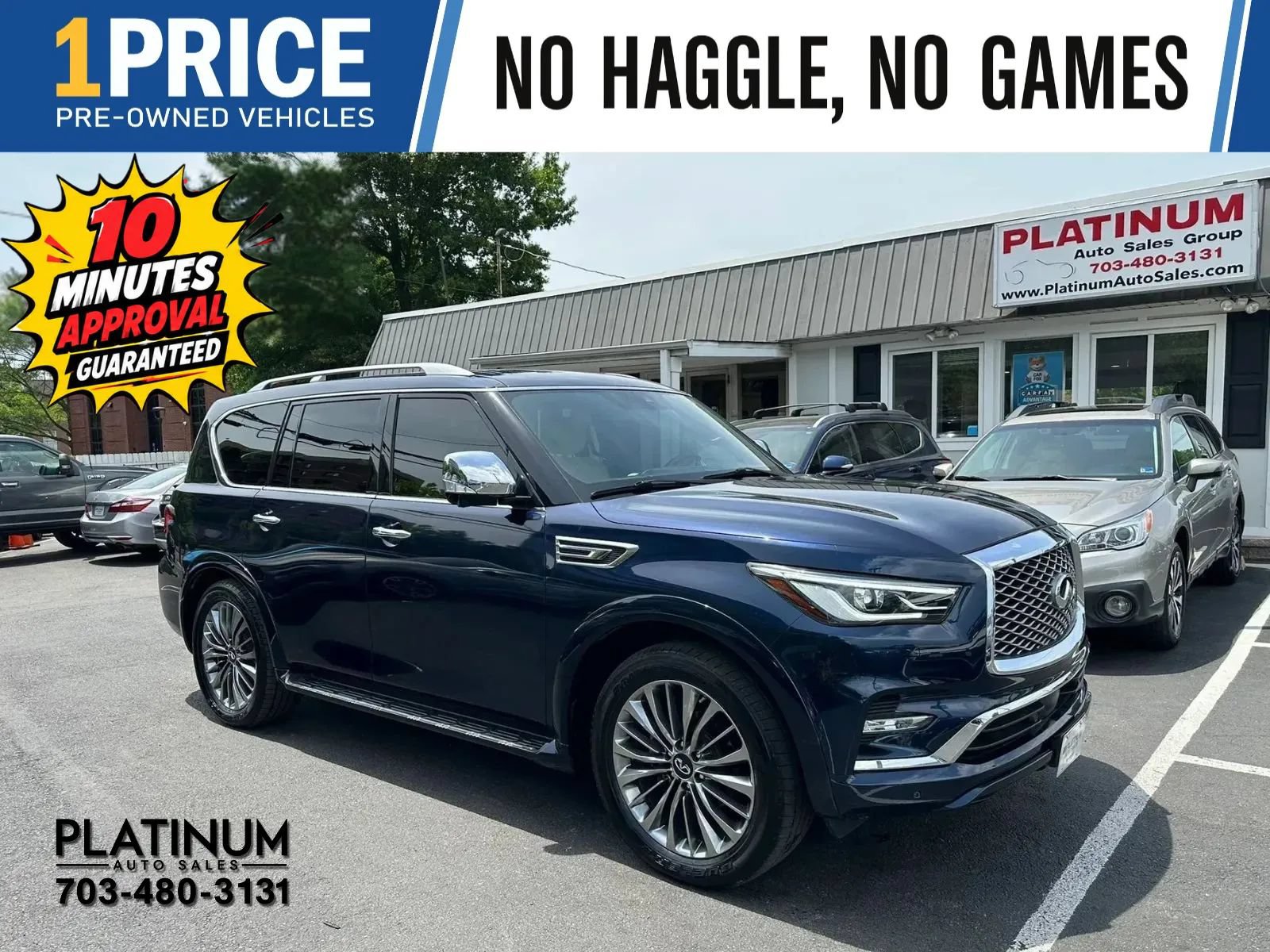 Used 2021 INFINITI QX80 Sensory w/ All-Season Package AWD/4WD image 1