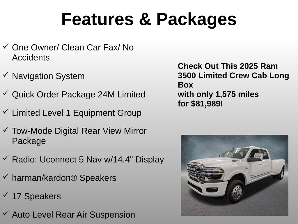 Used 2025 RAM 3500 Limited AWD/4WD image 4