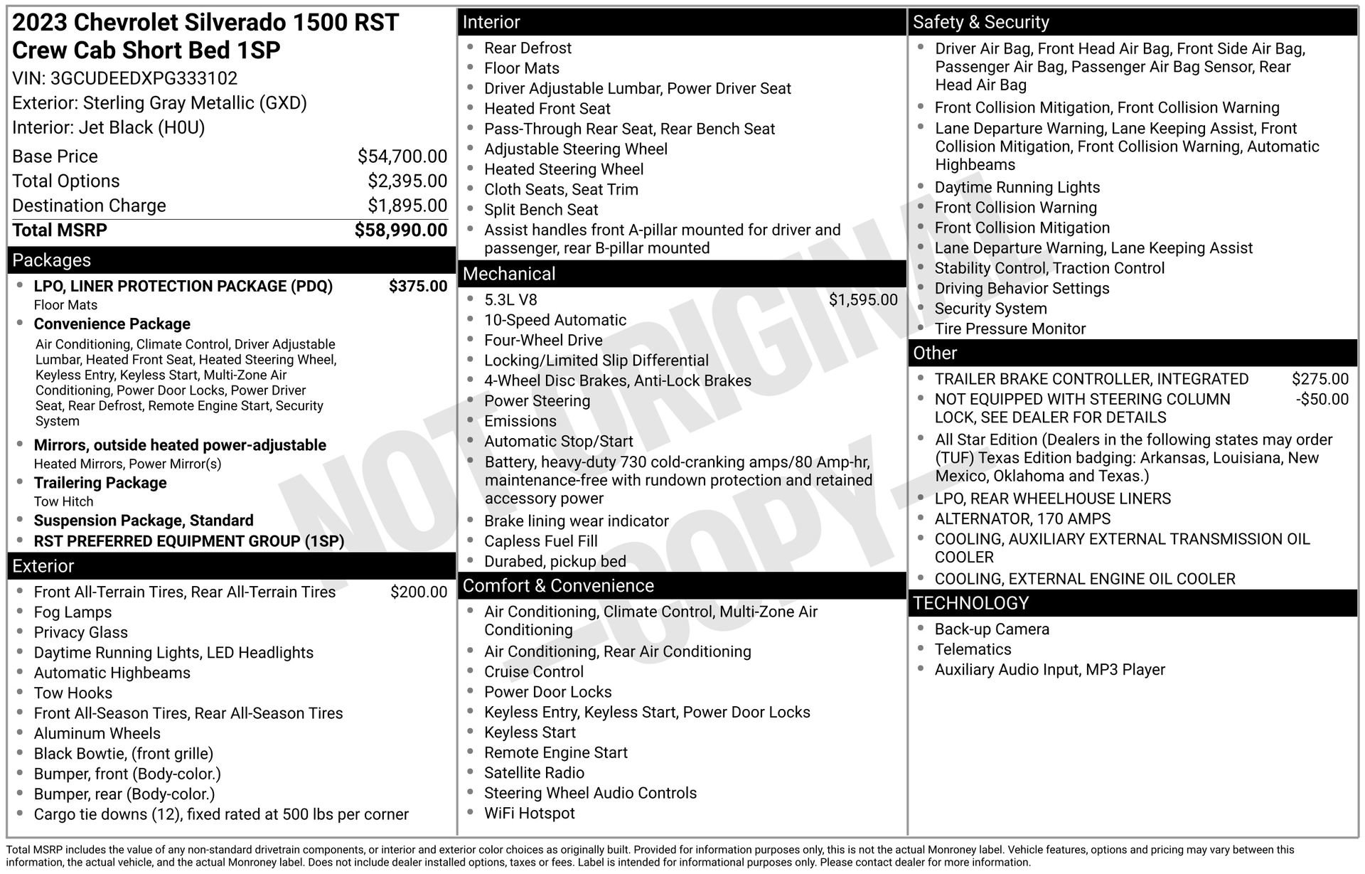 Used 2023 Chevrolet Silverado 1500 RST w/ LPO, Liner Protection Package image 5