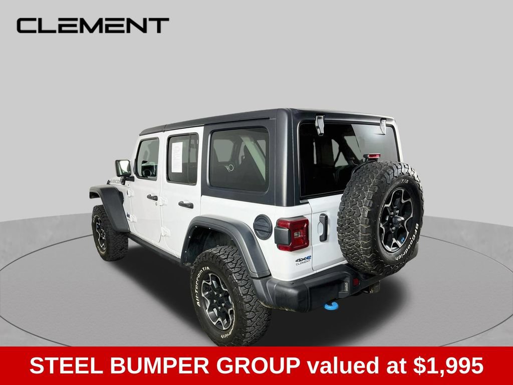 Used 2023 Jeep Wrangler Unlimited Rubicon 4xe w/ Steel Bumper Group AWD/4WD image 3