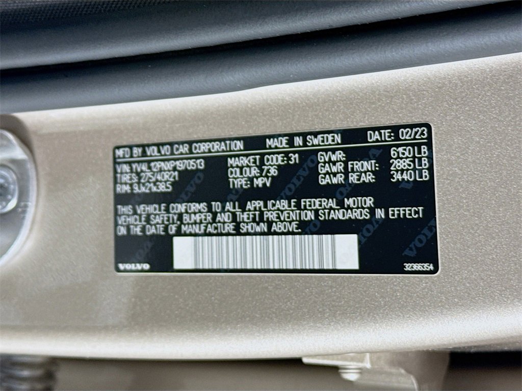 Used 2023 Volvo XC90 B5 Plus w/ Protection Package Premier image 32