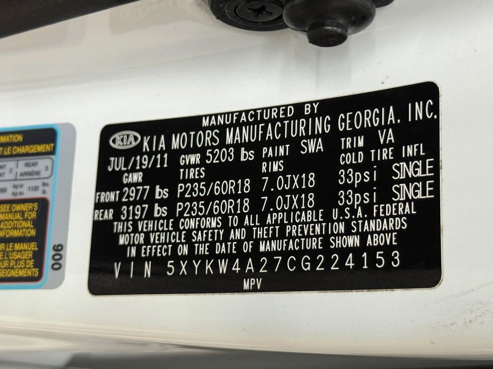 Used 2012 Kia Sorento SX w/ SX Premium Pkg image 37