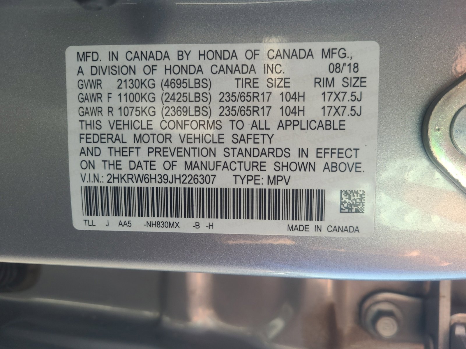 Used 2018 Honda CR-V LX image 25