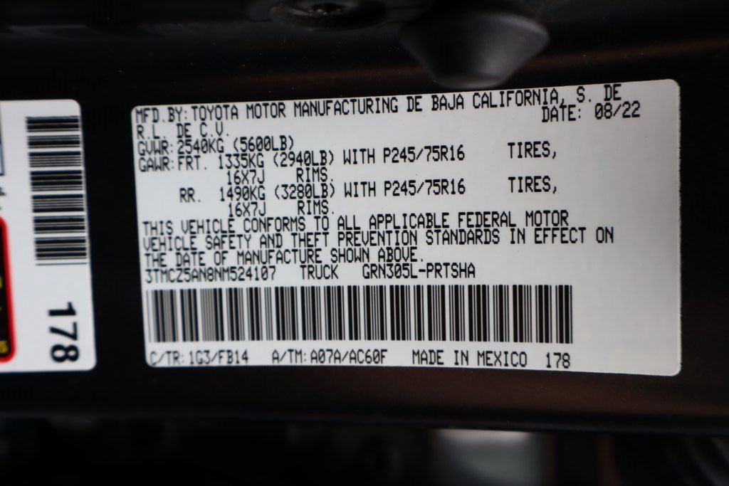 Used 2022 Toyota Tacoma SR5 image 35