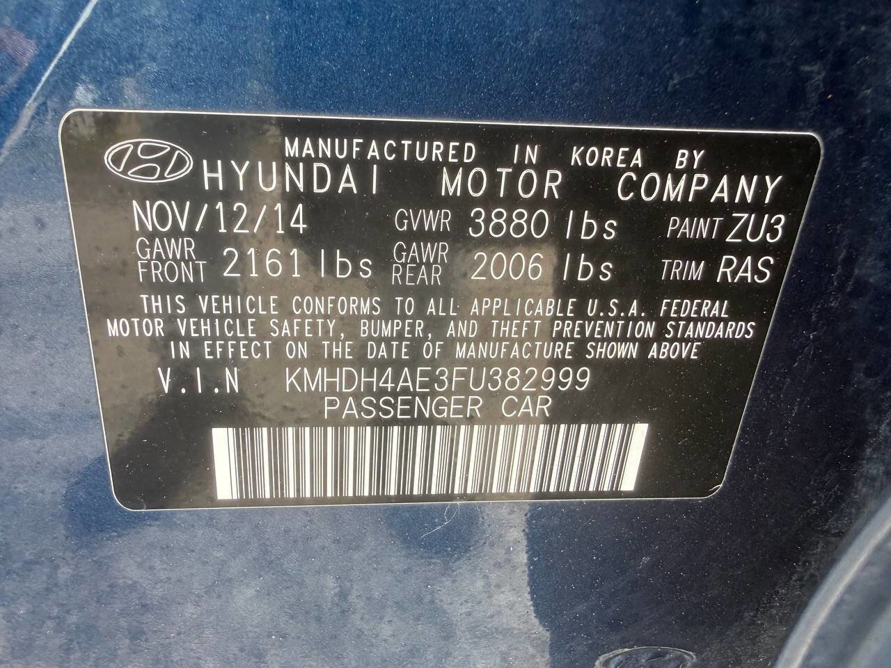 Used 2015 Hyundai Elantra SE w/ Option Group 02 FWD image 30