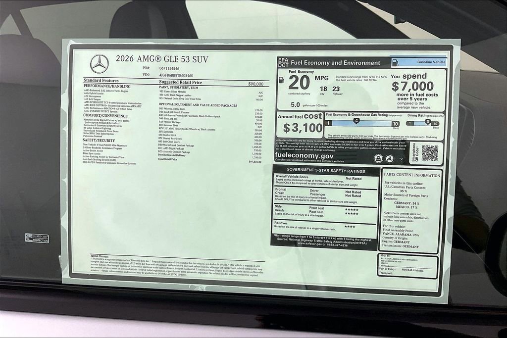 New 2026 Mercedes-Benz GLE 53 AMG 4MATIC image 13