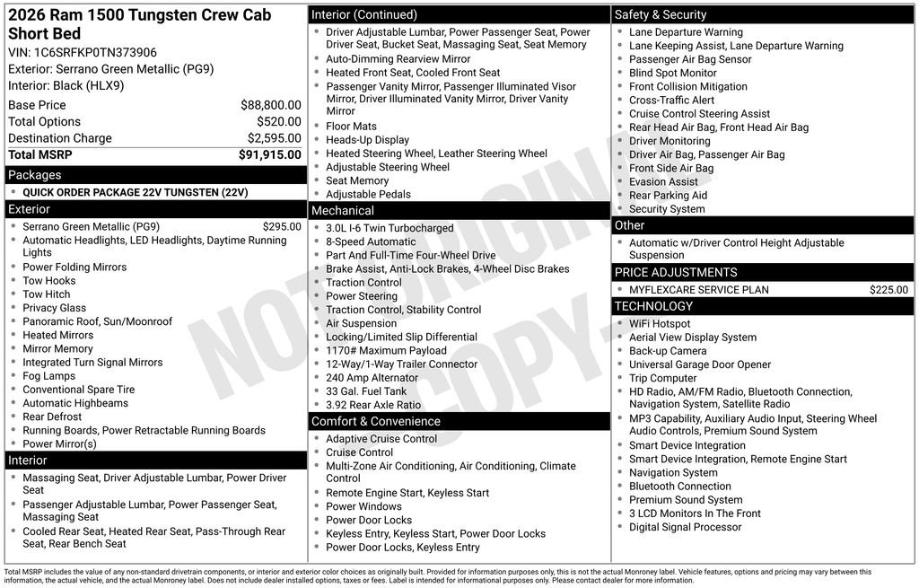 New 2026 RAM 1500 Tungsten AWD/4WD image 7